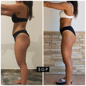 Body tranformation prima e dopo SGProgram by Selene Genisella